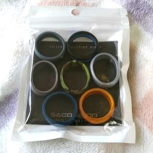 Saco Band men's silicone rings - size 12